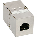Netzwerkkabel - Kupplung geschirmt Cat 6 2xRJ45 Buchse