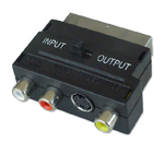 Adapter SCART incl. SVHS Buchse schaltbar